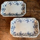 Paire de plats rectangulaires
