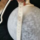 pendant lamp, lampshade, ball, art deco, opaque glass, Clichy glass