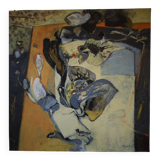 Oil on canvas entitled "space moment" signed mancini (claude)