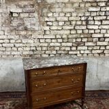 Mahogany Commode From Louis XVI XVIII Eme Century