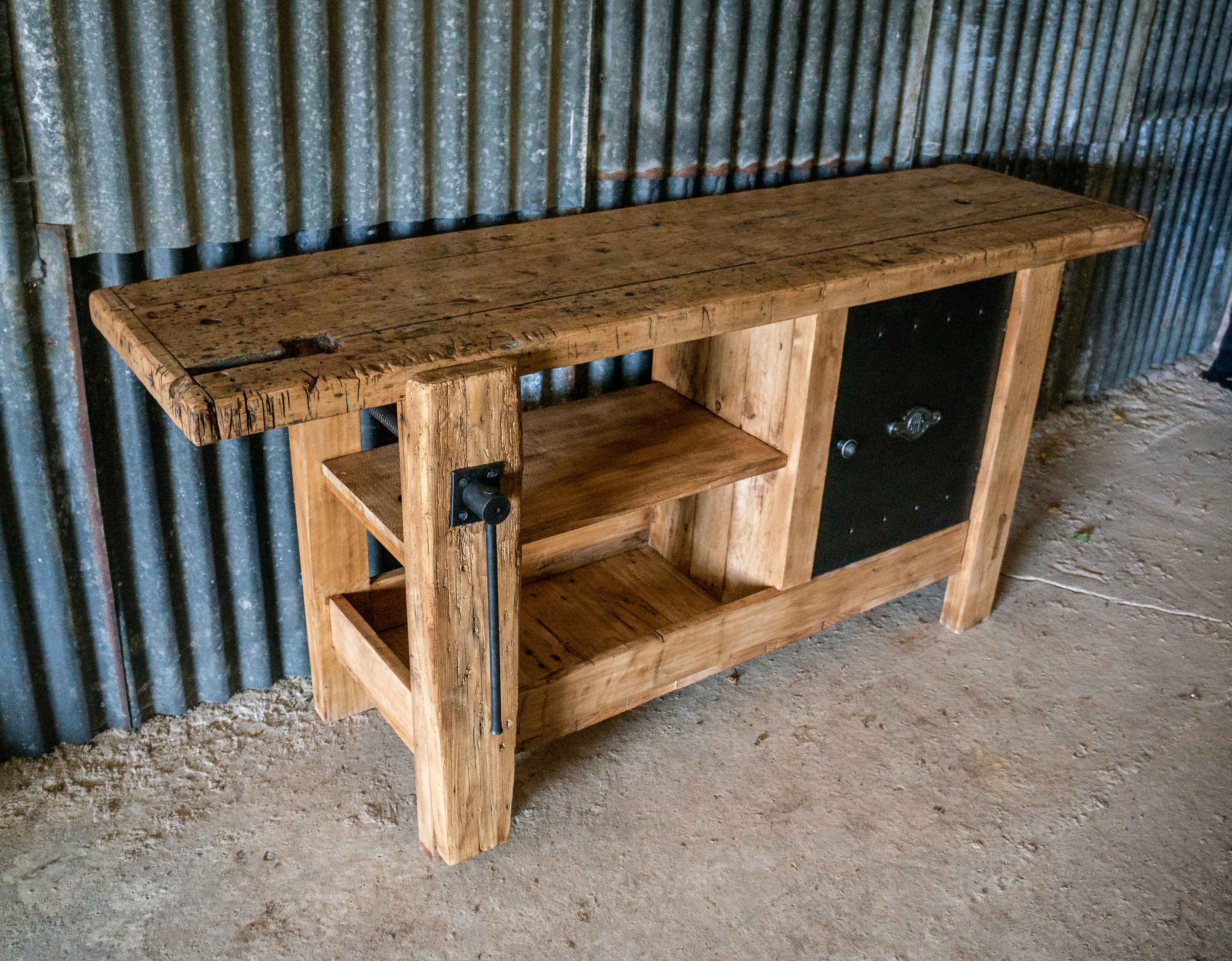 Établi de menuisier restauré