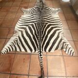 Real zebra skin