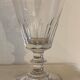 7 glasses on foot old glass bubbled and blown 19th century