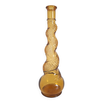 Vintage amber candle holder