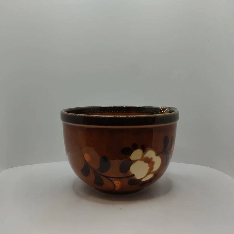 Set of 2 Schramberg SMF Triberg bowls, vintage German ceramic, floral design.