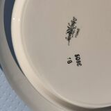 Porcelain dish Sarreguemines numbered