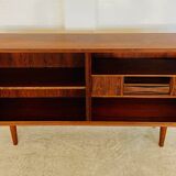 Vintage Danish mid-century retro rosewood bookcase 1960s