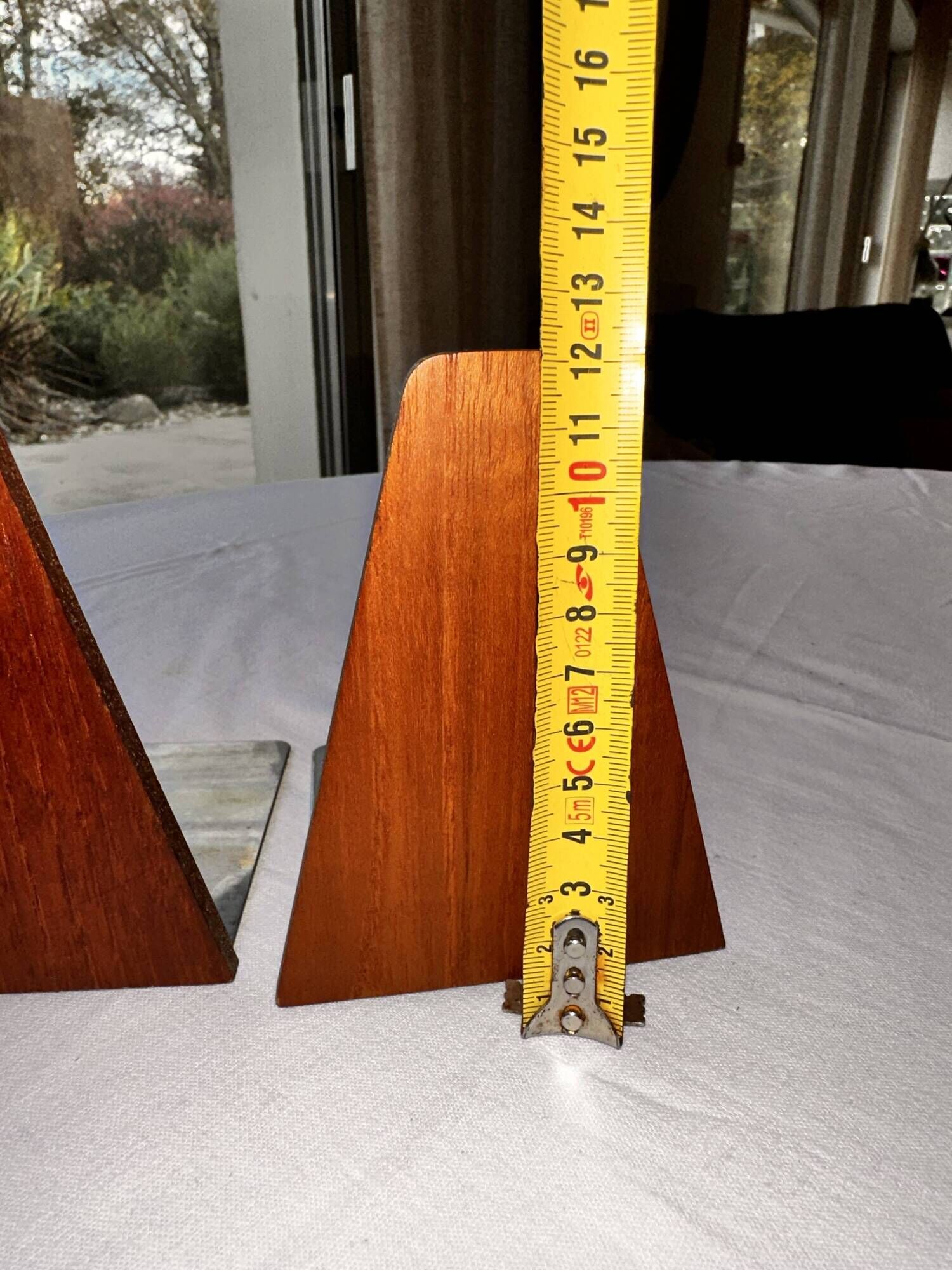 Teak and metal bookends by Kai Kristiansen