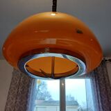 Vintage opaline orange pendant lamp “viro”