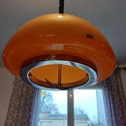 Suspension vintage opaline orange " viro "