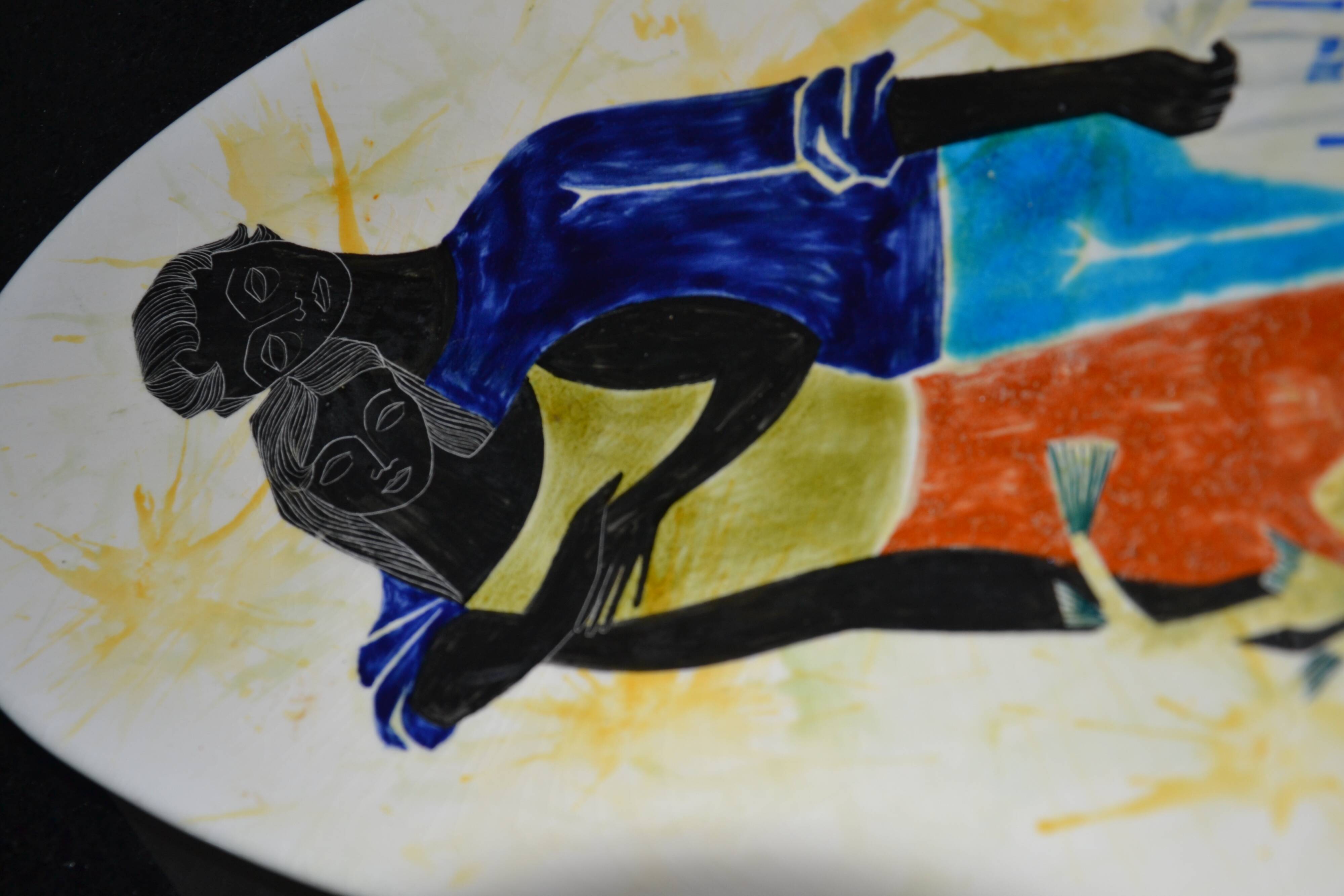 Large dish Edmund Ronaky California 1950s-60s