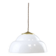 Mid-century Italian Brass and Plexiglass Pendant Lamp