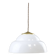 Mid-century Italian Brass and Plexiglass Pendant Lamp