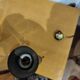 Oval wall mirror with sconces – brass – 1950s/60s