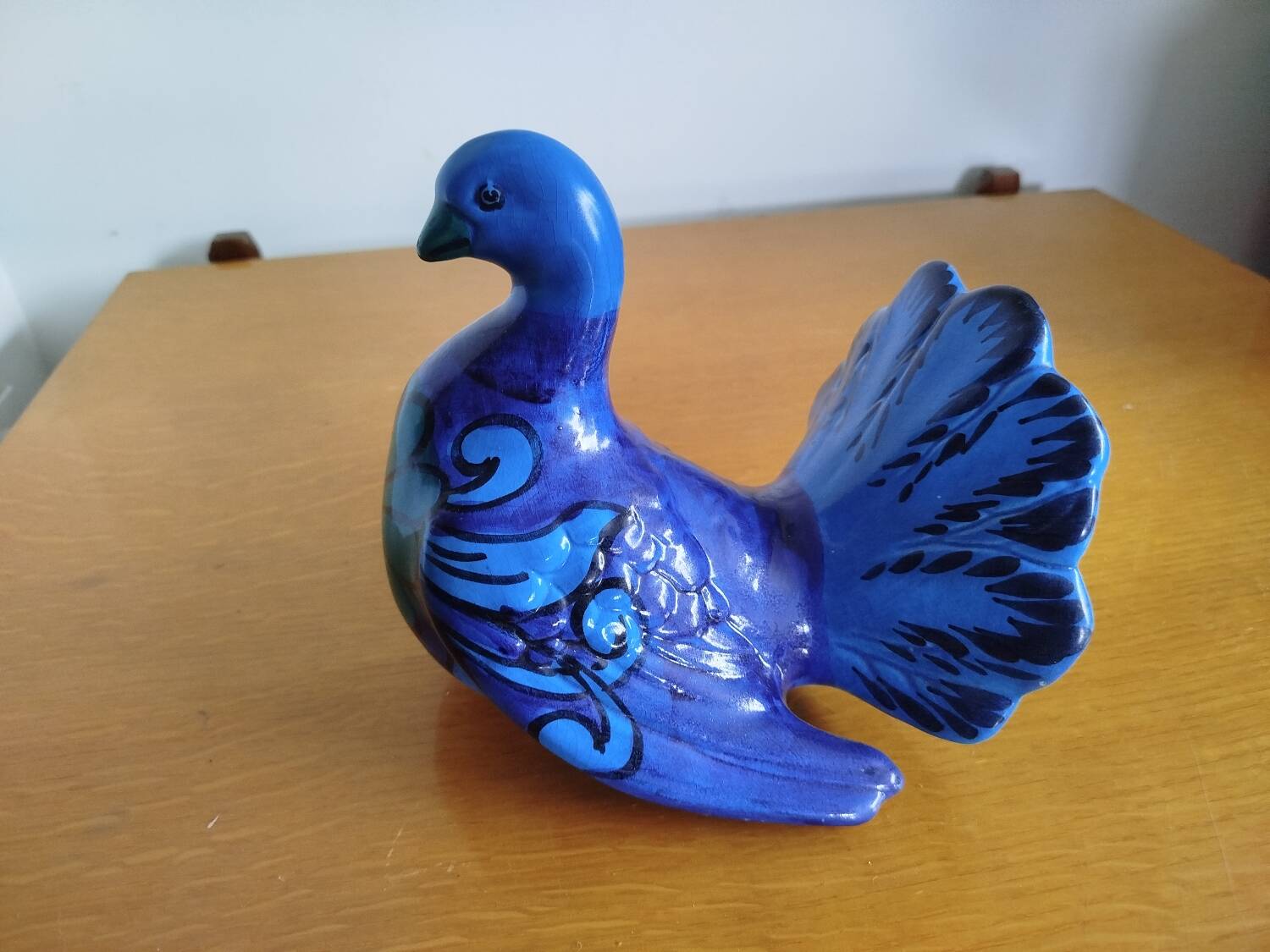 Italian ceramic dove, Rimini Blu – Aldo Londi Bitossi, 1920s