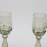Roemer wine glasses by Josed & Eva Flek, Novy Bor Czechoslovakia.