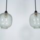 Pair of Mid-Century pendant lamps in smoked Murano glass, Italy, 1950s