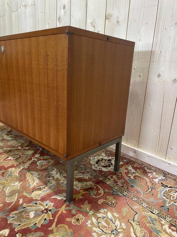 Buffet - Enfillade 1960 en acajou Louis Paolizzi