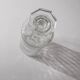 Vintage Murano glass carafe from the 1960s, clear glass with an octagonal stopper, engraved texture, Italian design, bar accessory, timeless gift idea.