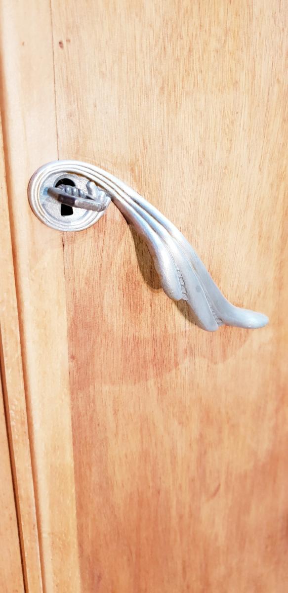 Vintage asymmetrical wardrobe