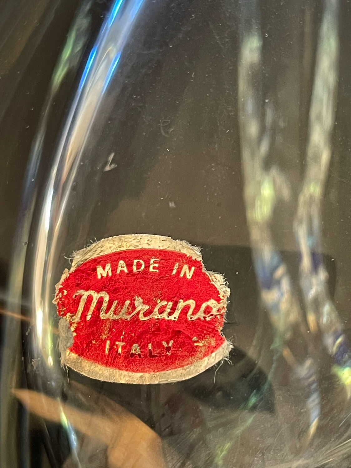 Murano glass vase circa 1960