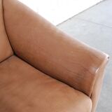 Sofa DS47 cognac leather brand De Sede