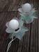 Pair of vintage flower lamps