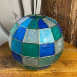 Suspension in coloured mother-of-pearl and brass