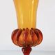 amber glass bubble vase