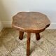 Midcentury brutalist rustic primitive side table by Wanderwood, England.