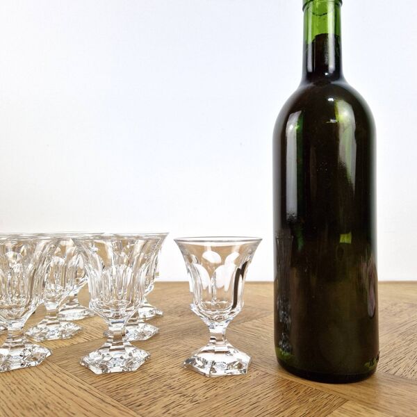 12 Verres à pied Villeroy & Boch en cristal taillé gravé SAAS VB – Service