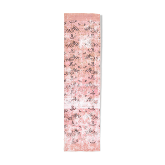 2x9 Pink Floral Vintage Runner Rug