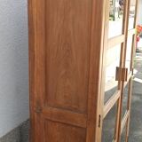 Old wooden glass cabinet