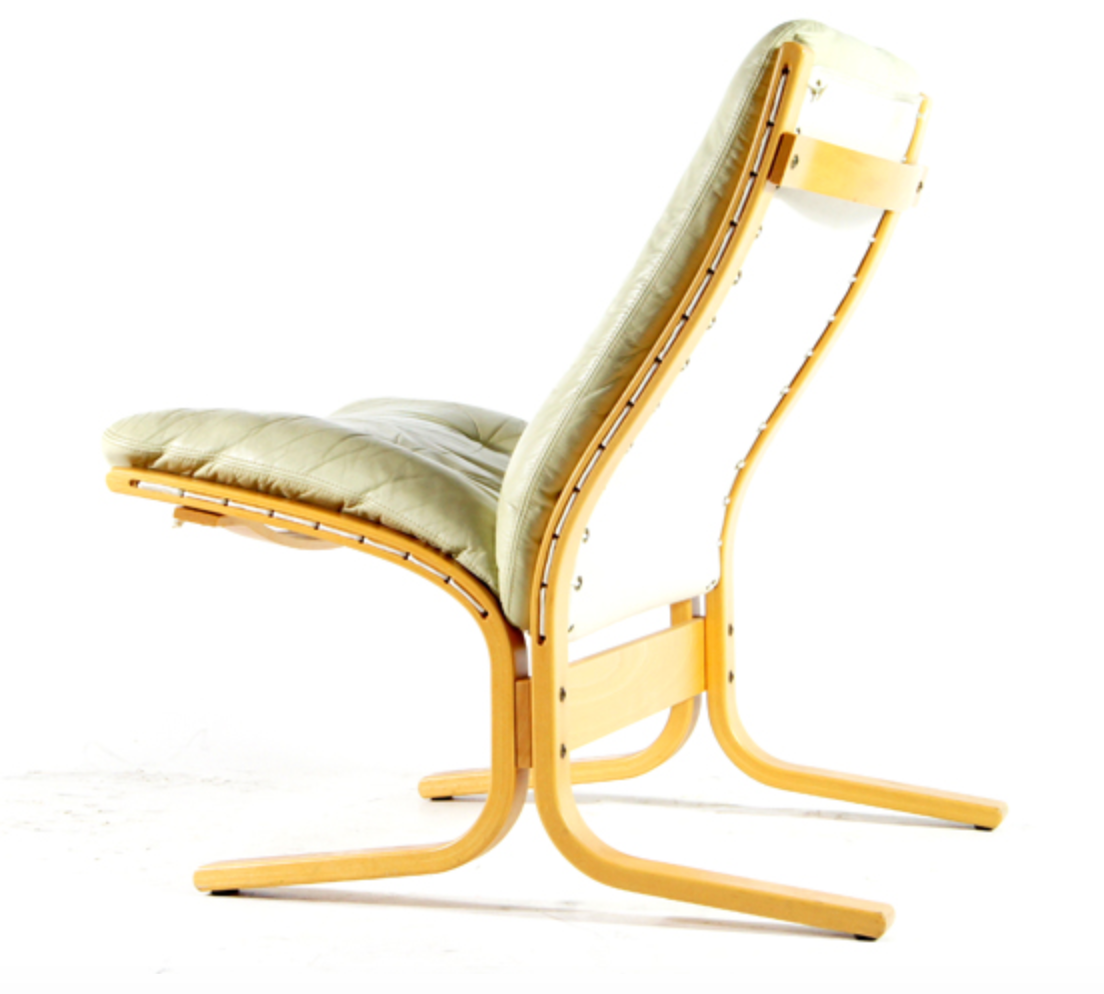 Ingmar Relling Siesta vintage retro leather armchair