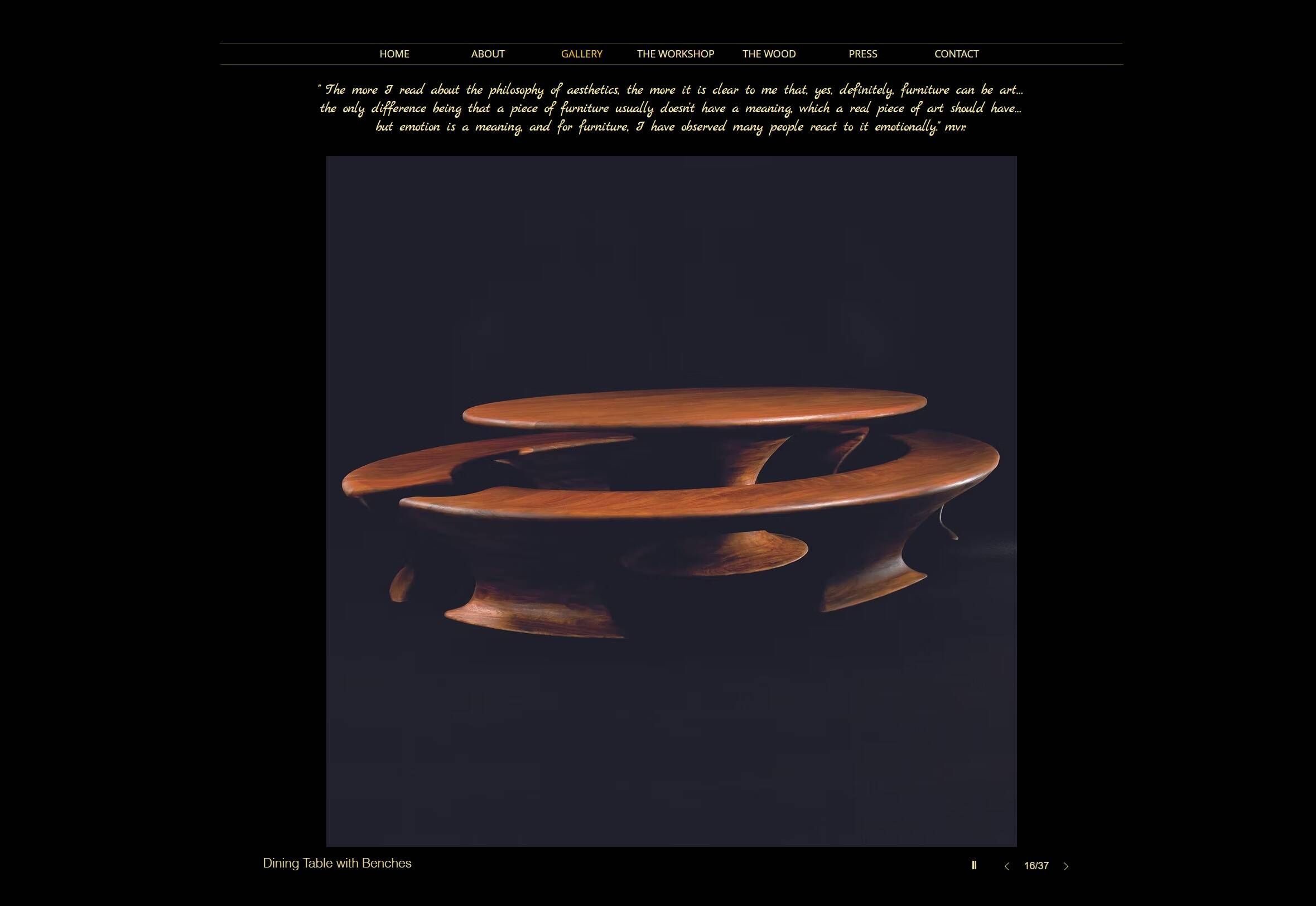 Oval dining set by Marc van Rampeberg for Rampelberg Designs, Kenya Afrik.