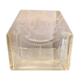 Porte courrier porte lettres en verre grave elegant