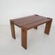 Table de salle à manger en chêne massif, Pays-Bas, années 1970