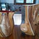 Duo de céramiques "bois" de Vallauris