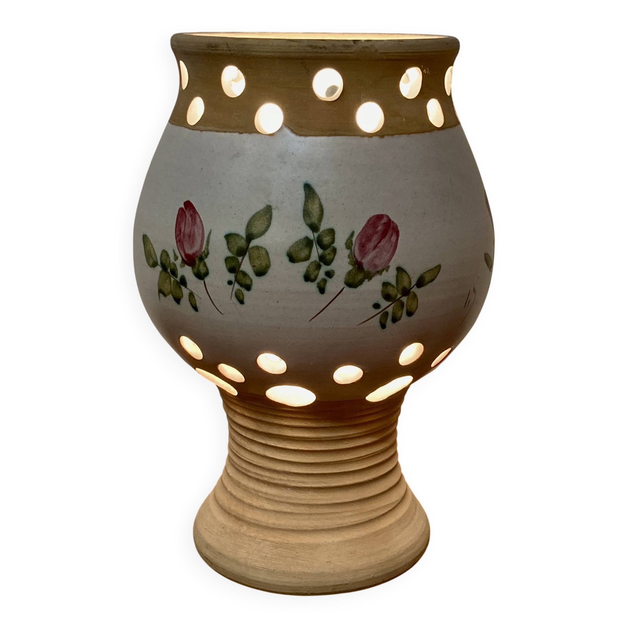 Terracotta lamp "scandinavian design 1960".