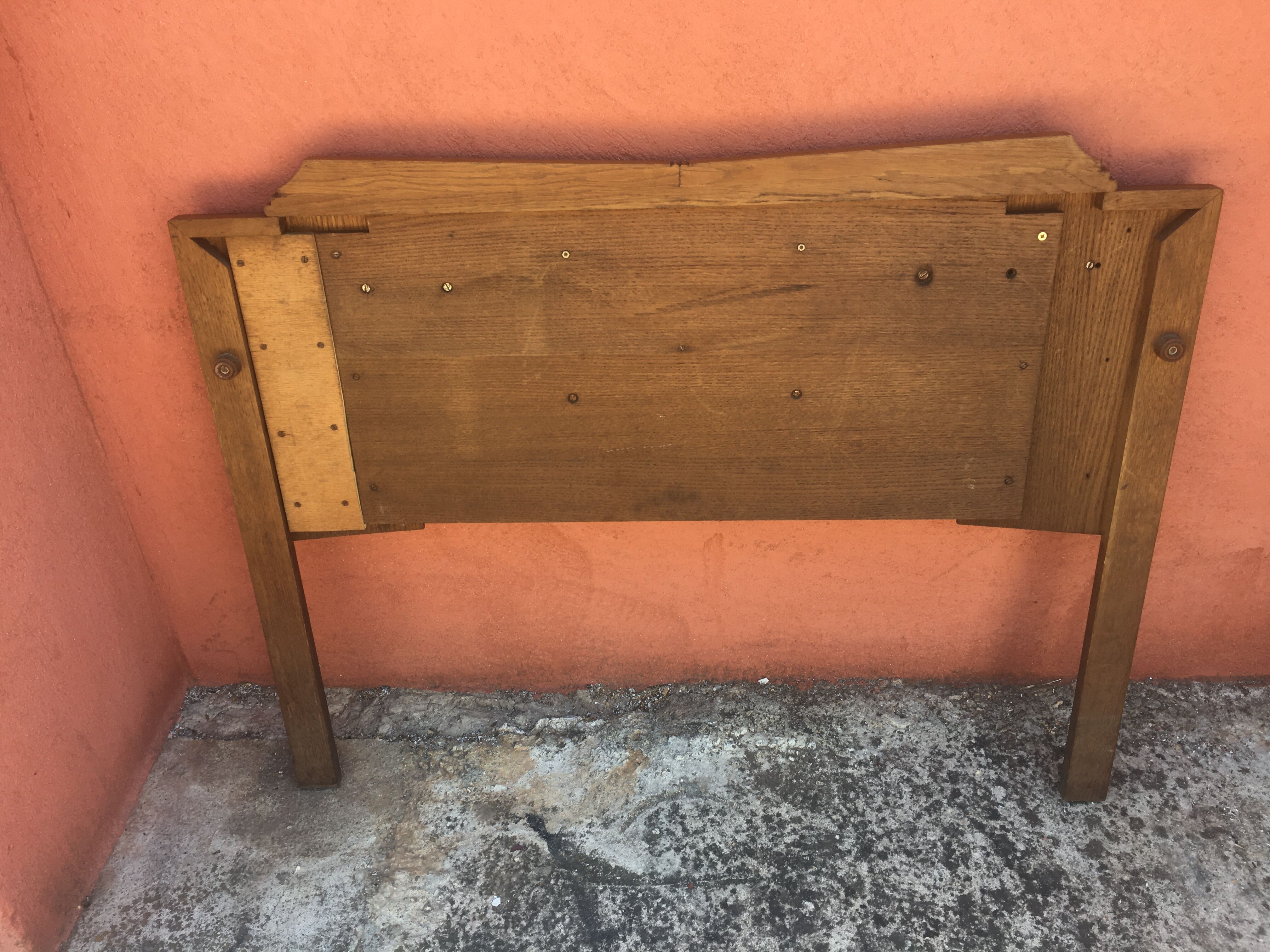Vintage wooden headboard