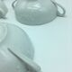 4 broth bowls in taraud limoges porcelain.