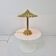 Rare Sculptural Italian Brass Table Lamp, 1970s | Hollywood Regency Design