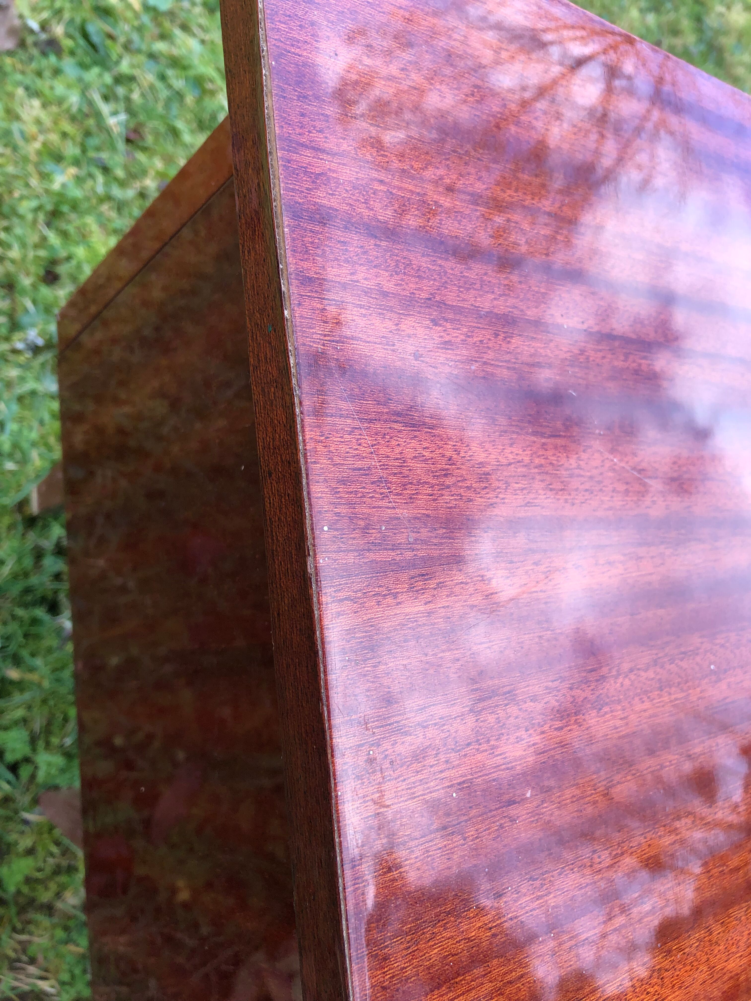 Varnished bedside tables