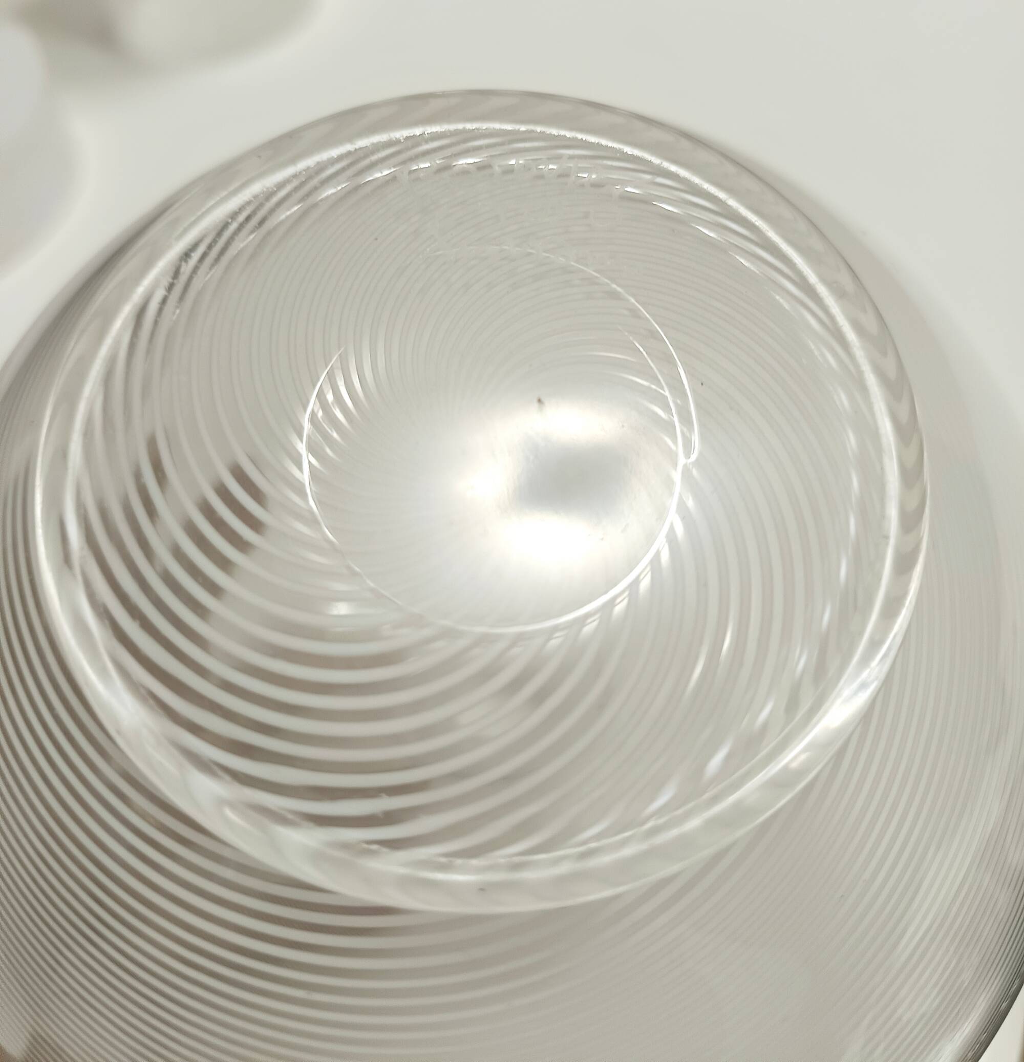 Murano Glass Vase by Ercole Barovier for Barovier & Toso with White Canes,