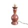 Turned wooden lamp base
