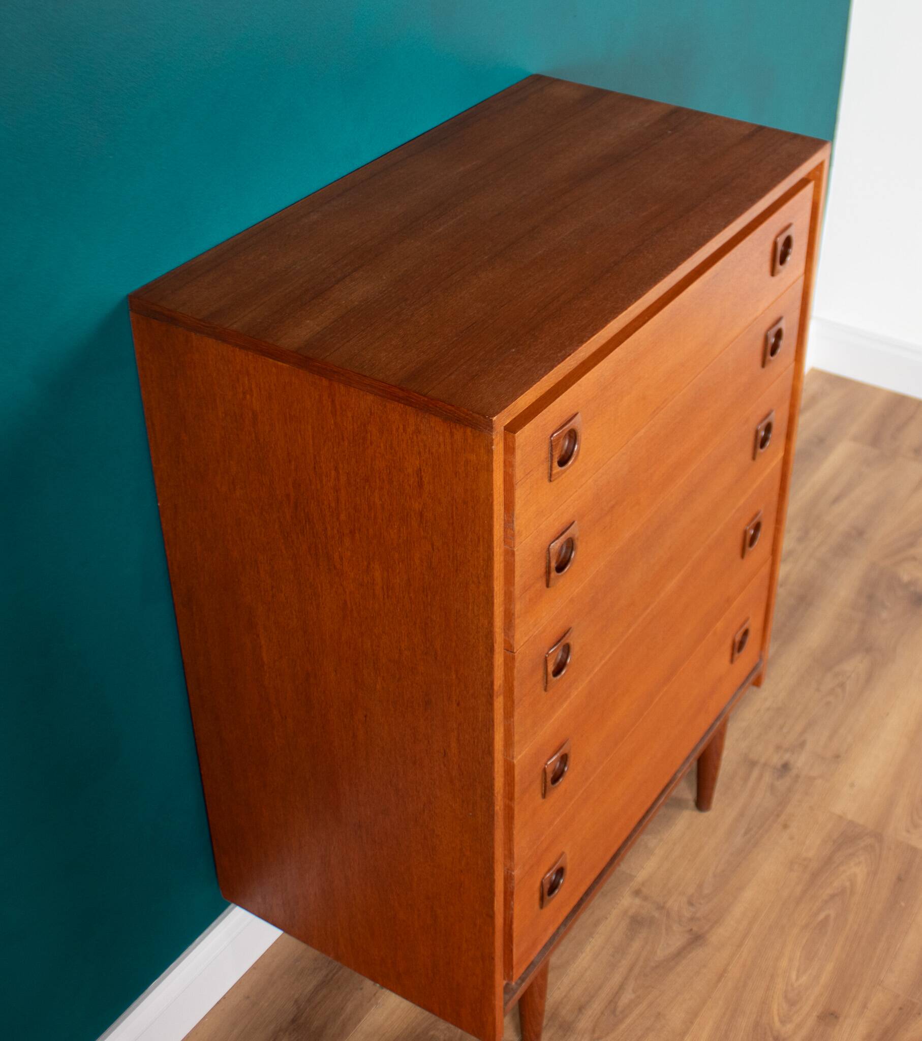 Commode rétro en teck des années 1960 BCM
