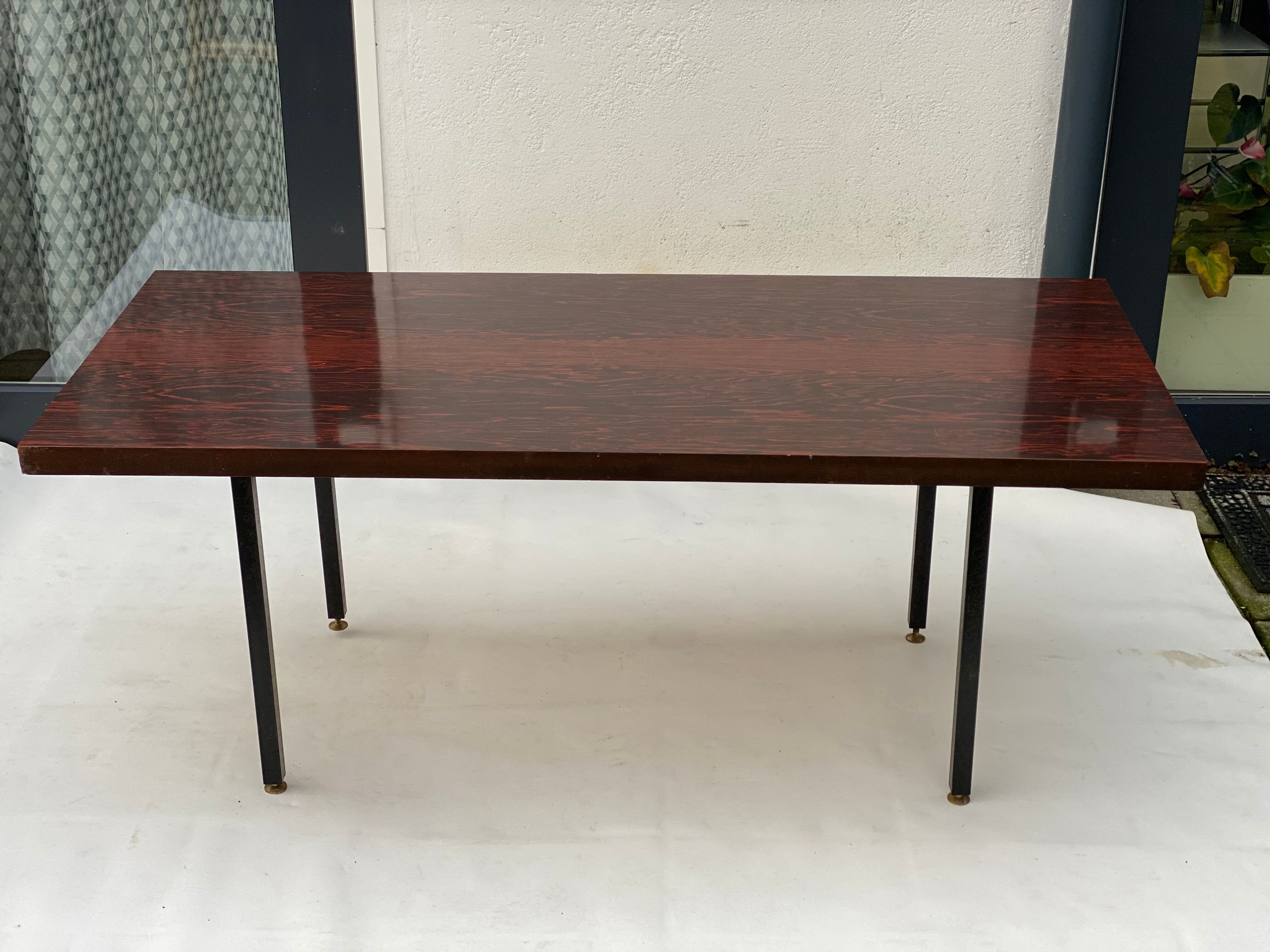 Large Rosewood Veneer Coffee Table