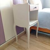 Restored vintage bedside table - Scandinavian style - unique piece