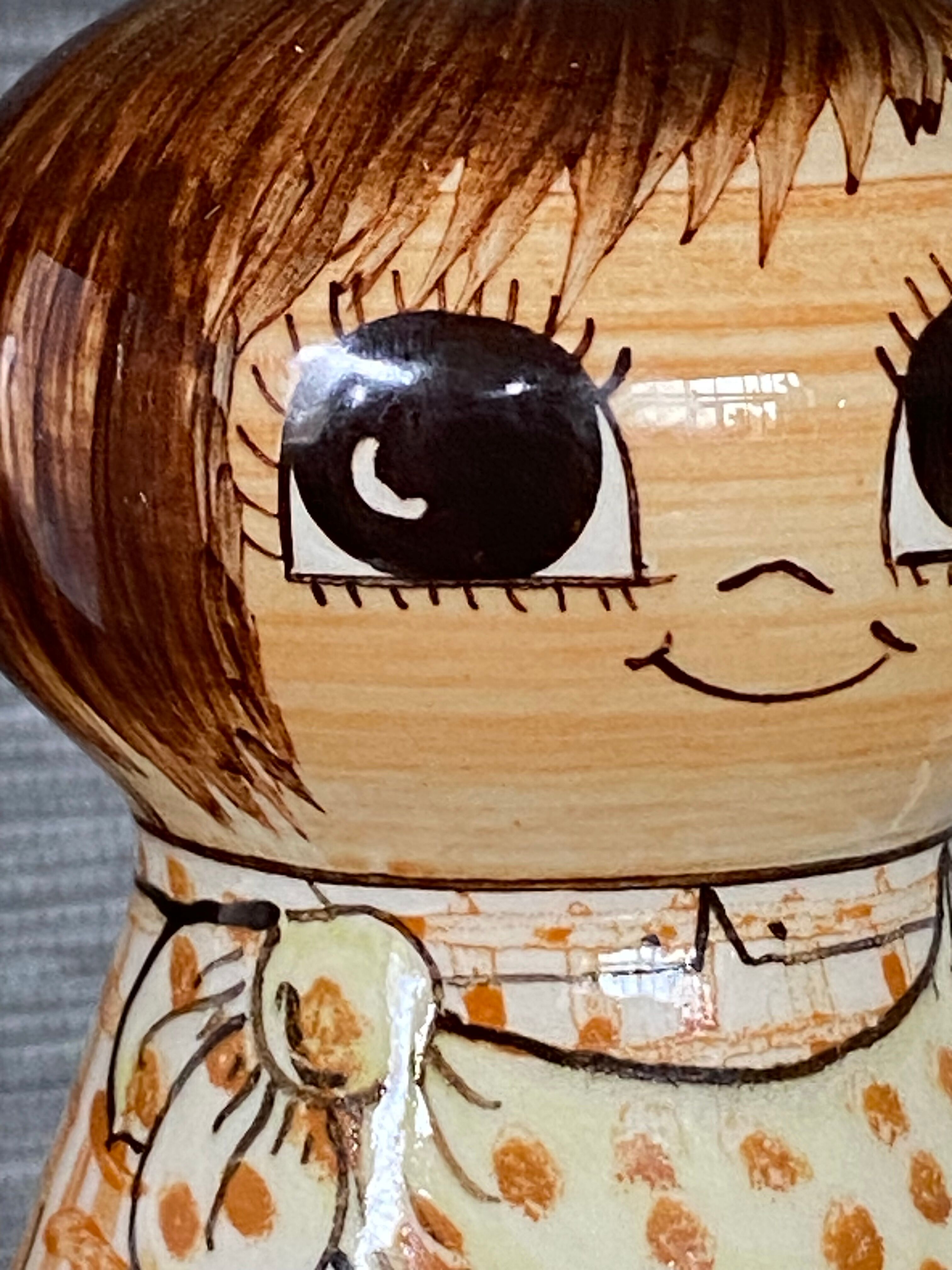 Lampe cow girl jersey pottery