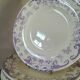 6 flat iron earth plates by Longwy